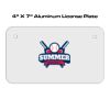 4 X 7 Aluminum License Plate  Thumbnail