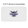 4 X 7 Aluminum License Plate  Thumbnail