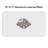 4 X 7 Aluminum License Plate  Thumbnail