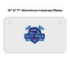 4 X 7 Aluminum License Plate  Thumbnail