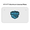 4 X 7 Aluminum License Plate  Thumbnail