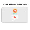 4 X 7 Aluminum License Plate  Thumbnail
