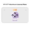 4 X 7 Aluminum License Plate  Thumbnail
