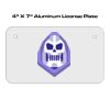 4 X 7 Aluminum License Plate  Thumbnail