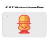 4 X 7 Aluminum License Plate  Thumbnail