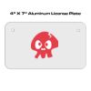 4 X 7 Aluminum License Plate  Thumbnail