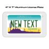 4 X 7 Aluminum License Plate  Thumbnail
