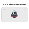 4 X 7 Aluminum License Plate  Thumbnail