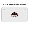 4 X 7 Aluminum License Plate  Thumbnail
