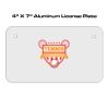4 X 7 Aluminum License Plate  Thumbnail