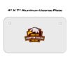 4 X 7 Aluminum License Plate  Thumbnail