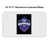 4 X 7 Aluminum License Plate  Thumbnail