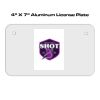 4 X 7 Aluminum License Plate  Thumbnail