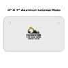 4 X 7 Aluminum License Plate  Thumbnail