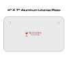 4 X 7 Aluminum License Plate  Thumbnail