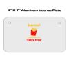 4 X 7 Aluminum License Plate  Thumbnail