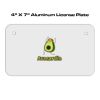 4 X 7 Aluminum License Plate  Thumbnail