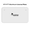 4 X 7 Aluminum License Plate  Thumbnail