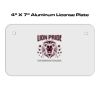 4 X 7 Aluminum License Plate  Thumbnail