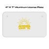 4 X 7 Aluminum License Plate  Thumbnail