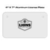 4 X 7 Aluminum License Plate  Thumbnail