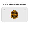 4 X 7 Aluminum License Plate  Thumbnail