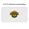 4 X 7 Aluminum License Plate  Thumbnail