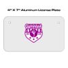 4 X 7 Aluminum License Plate  Thumbnail