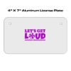 4 X 7 Aluminum License Plate  Thumbnail