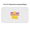 4 X 7 Aluminum License Plate  Thumbnail