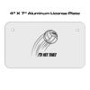 4 X 7 Aluminum License Plate  Thumbnail