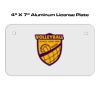 4 X 7 Aluminum License Plate  Thumbnail
