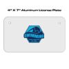 4 X 7 Aluminum License Plate  Thumbnail