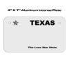 4 X 7 Aluminum License Plate  Thumbnail
