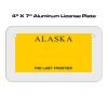 4 X 7 Aluminum License Plate  Thumbnail