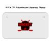 4 X 7 Aluminum License Plate  Thumbnail