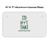 4 X 7 Aluminum License Plate  Thumbnail