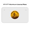 4 X 7 Aluminum License Plate  Thumbnail