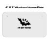 4 X 7 Aluminum License Plate  Thumbnail
