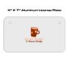 4 X 7 Aluminum License Plate  Thumbnail