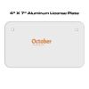 4 X 7 Aluminum License Plate  Thumbnail