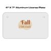 4 X 7 Aluminum License Plate  Thumbnail