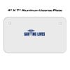 4 X 7 Aluminum License Plate  Thumbnail