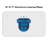 4 X 7 Aluminum License Plate  Thumbnail