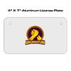 4 X 7 Aluminum License Plate  Thumbnail