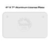 4 X 7 Aluminum License Plate  Thumbnail