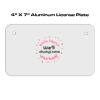 4 X 7 Aluminum License Plate  Thumbnail