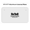 4 X 7 Aluminum License Plate  Thumbnail