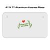 4 X 7 Aluminum License Plate  Thumbnail