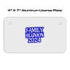 4 X 7 Aluminum License Plate  Thumbnail